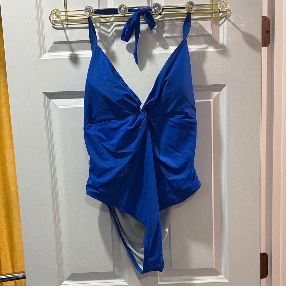 Blue Halter Swimsuit